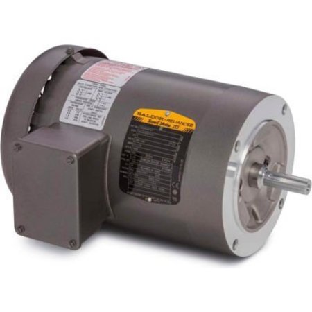 Baldor-Reliance Baldor-Reliance Motor VEM3546, 1HP, 1765RPM, 3PH, 60HZ, 56C, 3524M, TEFC, F1, N VEM3546